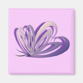 Butterfly Heart Design Magnet