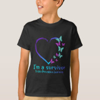 Butterfly Heart Im A Survivor Suicide Prevention A