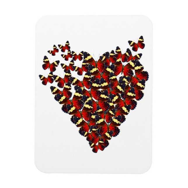 Butterfly heart magnet (Vertical)