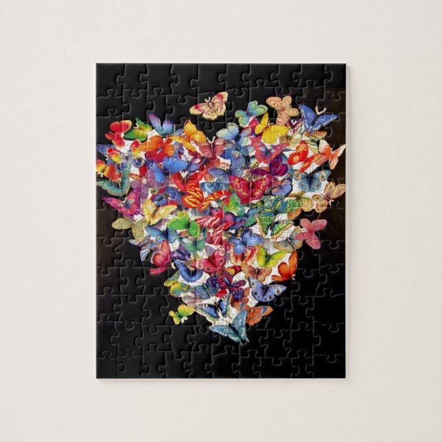 Butterfly Heart Puzzle (Vertical)