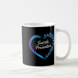 Butterfly Heart Suicide Awareness Mental Health Coffee Mug