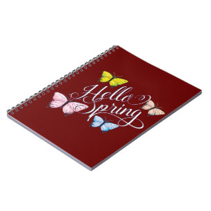 Butterfly Hello Spring Notebook