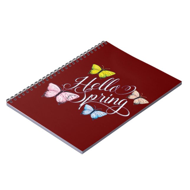 Butterfly Hello Spring Notebook (Left Side)