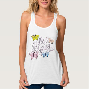Butterfly Hello Spring Singlet