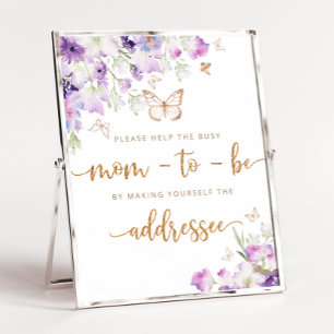Butterfly Help the Busy Mum  Address an Envelope Poster