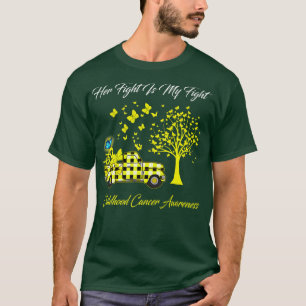 Butterfly Her Fight Is My Fight Childhood Cancer A T-Shirt