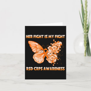 Butterfly Her Fight Is My Fight Rsd Crps Awareness Card