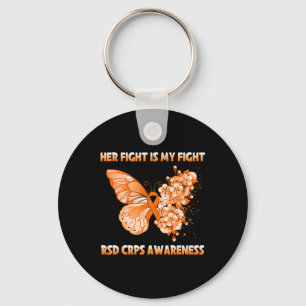 Butterfly Her Fight Is My Fight Rsd Crps Awareness Key Ring