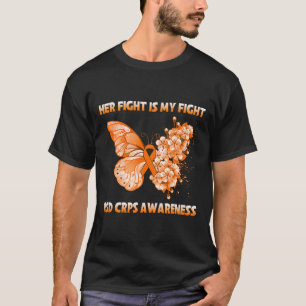 Butterfly Her Fight Is My Fight Rsd Crps Awareness T-Shirt