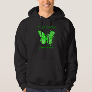 Butterfly Her Fight Is My Fight Scoliosis Awarenes Hoodie