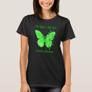 Butterfly Her Fight Is My Fight Scoliosis Awarenes T-Shirt