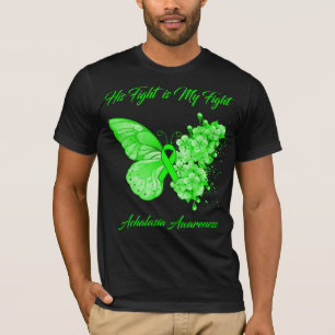 Butterfly His Fight is My Fight Achalasia Awarenes T-Shirt
