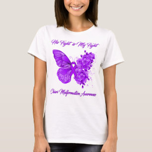 Butterfly His Fight is My Fight Chiari  T-Shirt