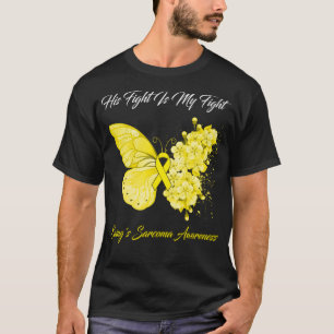Butterfly His Fight Is My Fight Ewing's Sarcoma Aw T-Shirt