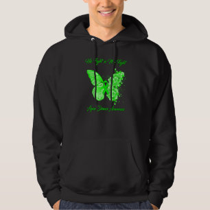 Butterfly His Fight Is My Fight Lyme Disease Aware Hoodie