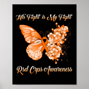 Butterfly His Fight Is My Fight Rsd Crps Awareness Poster