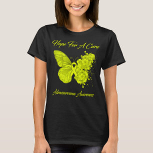 Butterfly Hope For A Cure Adenosarcoma Awareness T-Shirt