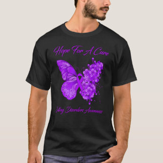 Butterfly Hope For A Cure Eating Disorders Awarene T-Shirt