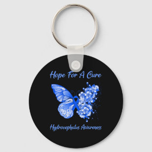 Butterfly Hope For A Cure Hydrocephalus Awareness Key Ring