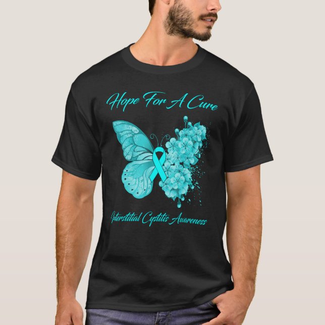 Butterfly Hope For A Cure Interstitial Cystitis Aw T-Shirt (Front)