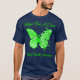 Butterfly Hope For A Cure Mental Health Awareness  T-Shirt
