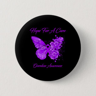 Butterfly Hope For A Cure Overdose Awareness 6 Cm Round Badge