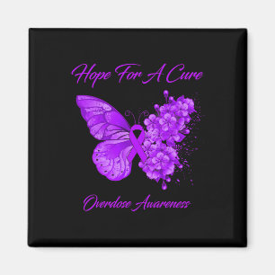 Butterfly Hope For A Cure Overdose Awareness  Magnet