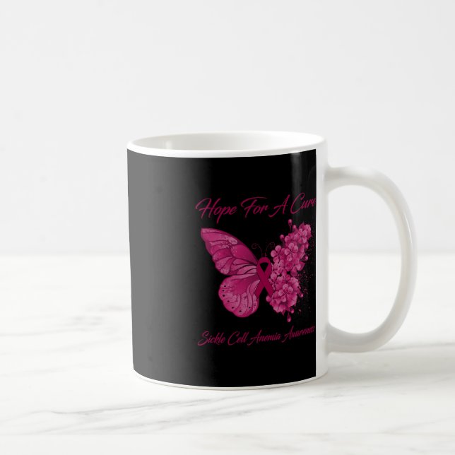 Butterfly Hope For A Cure Sickle Cell Anaemia Awar Coffee Mug (Right)