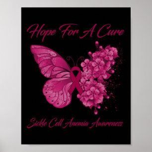 Butterfly Hope For A Cure Sickle Cell Anaemia Awar Poster