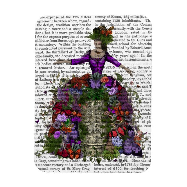 Butterfly House Queen Magnet (Vertical)