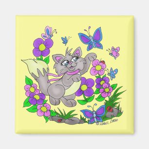 "Butterfly Hunter" Magnet
