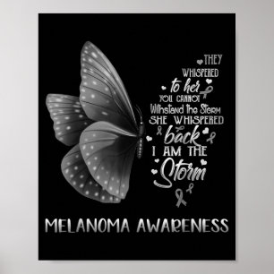 Butterfly I Am The Melanoma Awareness Poster