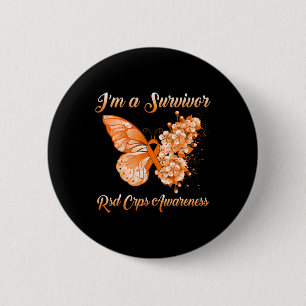 Butterfly I’m A Survivor RSD CRPS Awareness  6 Cm Round Badge