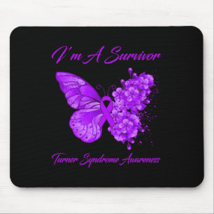 Butterfly I’m A Survivor Turner Syndrome Awareness Mouse Pad