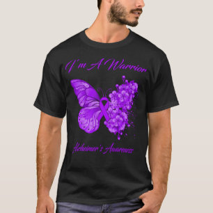 Butterfly I’m A Warrior Alzheimer's Awareness T-Shirt