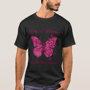 Butterfly I’m A Warrior Sickle Cell Anaemia Awaren T-Shirt