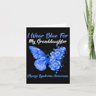 Butterfly I Wear Blue For My Granddaughter Charge Card