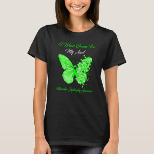 Butterfly I Wear Green For My Aunt Muscular Dystro T-Shirt