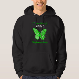 Butterfly I Wear Green For My Dad Neurofibromatosi Hoodie