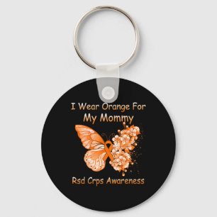 Butterfly I Wear Orange For My Mummy Rsd Crps Awar Key Ring