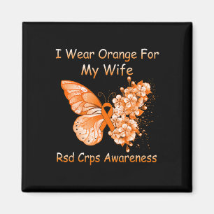 Butterfly I Wear Orange For My Wife RSD CRPS Aware Magnet