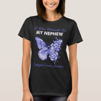Butterfly I Wear Periwinkle For MY NEPHEW Esophage T-Shirt