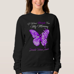 Butterfly I Wear Purple For My Mummy Domestic Viol Sweatshirt
