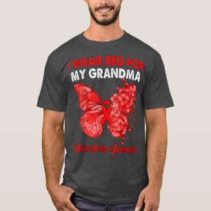 Butterfly I Wear Red For My Grandma Tuberculosis A T-Shirt