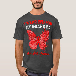 Butterfly I Wear Red For My Grandma Tuberculosis A T-Shirt