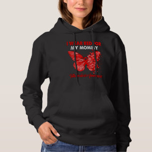 Butterfly I Wear Red For My Mummy Tuberculosis Awa Hoodie