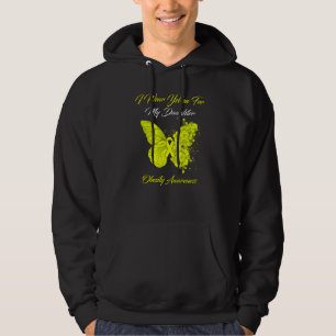Butterfly I Wear Yellow For My Daughter Obesity Aw Hoodie