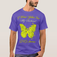 Butterfly I Wear Yellow For My Husband ADHD Awaren