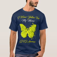 Butterfly I Wear Yellow For My Mama ADHD Awareness