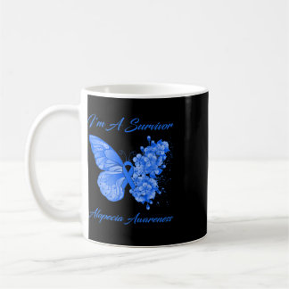Butterfly I'm A Survivor Alopecia Awareness Coffee Mug